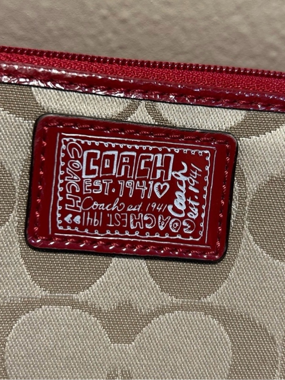 EUC!! Coach Poppy Wallet/ Wristlet - Picture 2 of 8